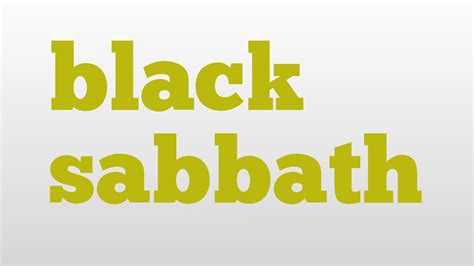 black sabbath meaning religion
